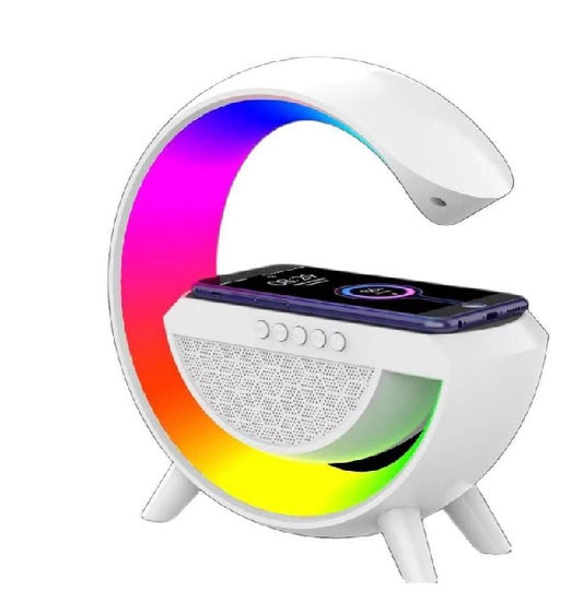3 In1 Rainbow Atmosphere Desk Lamp Wireless  Charger Portable Speaker